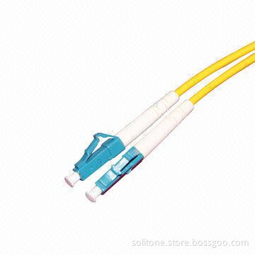 LC Fiber-optic Patch Cords, Single-mode, Duplex, 9/125 and PC Polishing